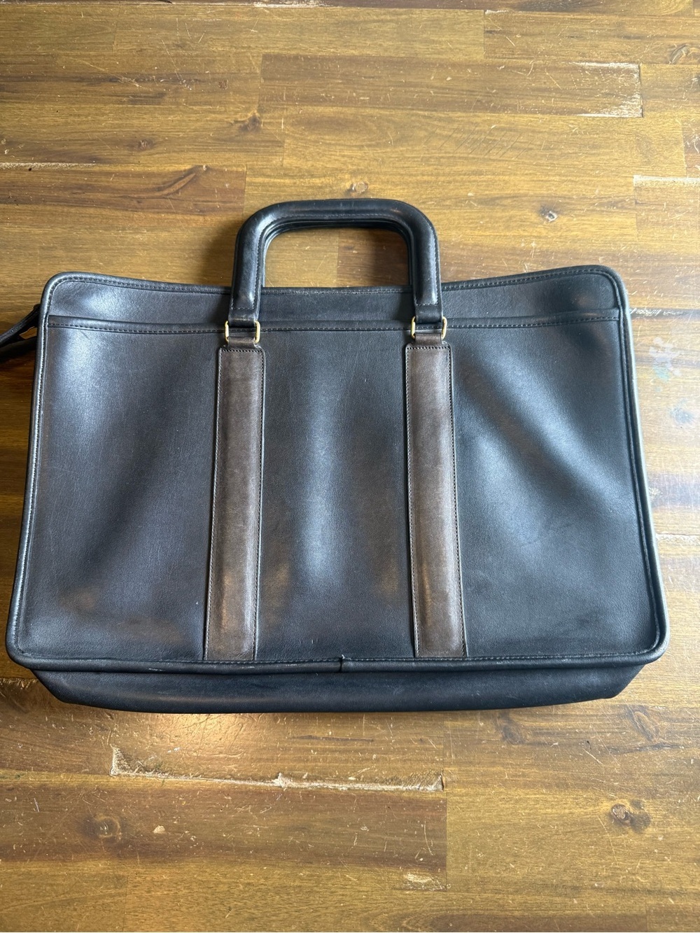 Coach Black Leather Briefcase